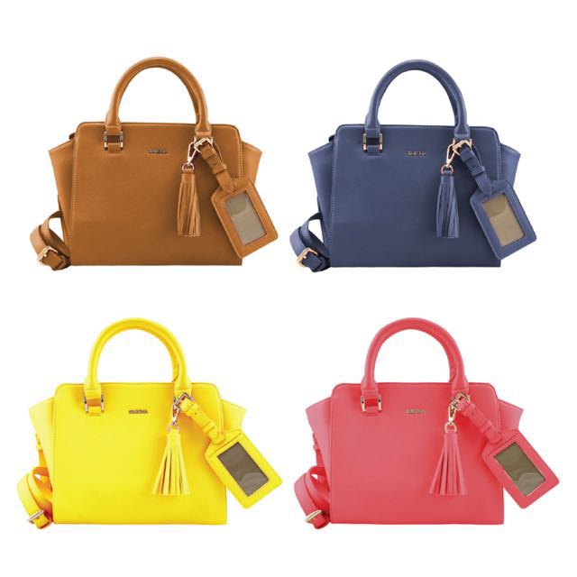Sembonia synthetic leather clearance satchel bag