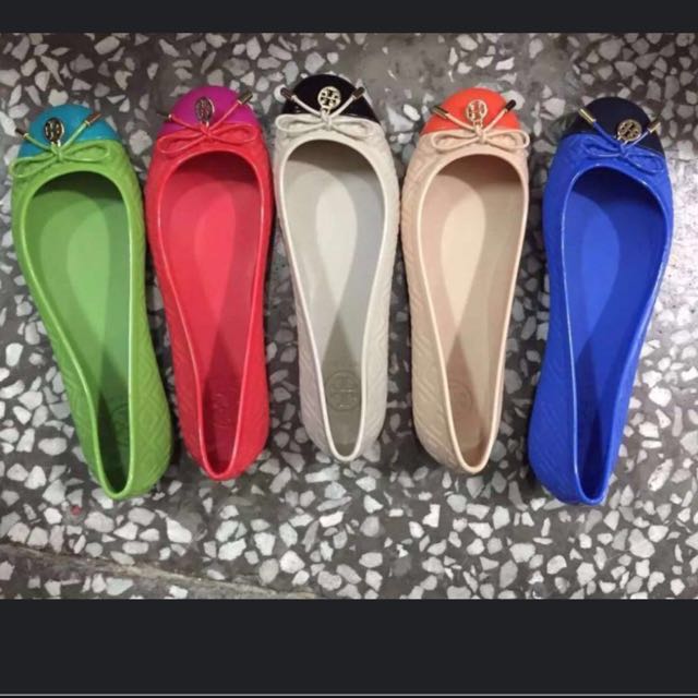 tory burch jelly ballet flats