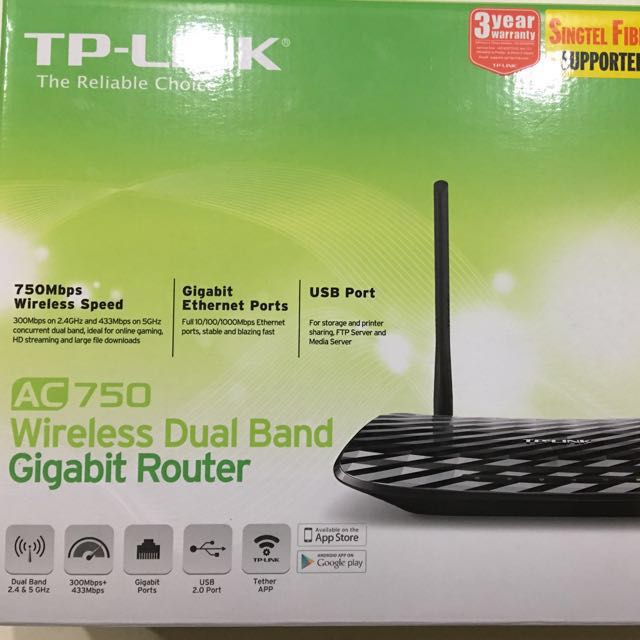 TP Link Wireless Dual Band Gigabit Router, Electronics, Computer Parts ...