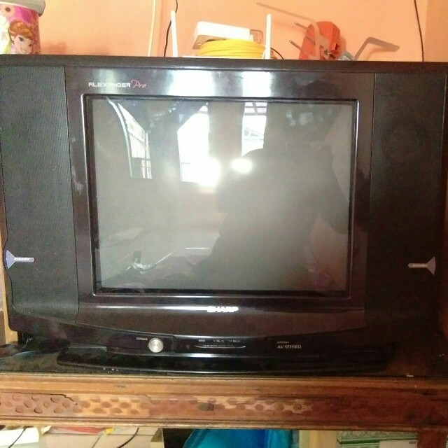 Tv Sharp Alexander Pro 21 Inch Layar Datar Elektronik Tv