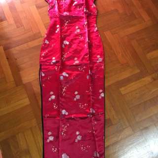 Cheongsam silk dress made in Shanghai