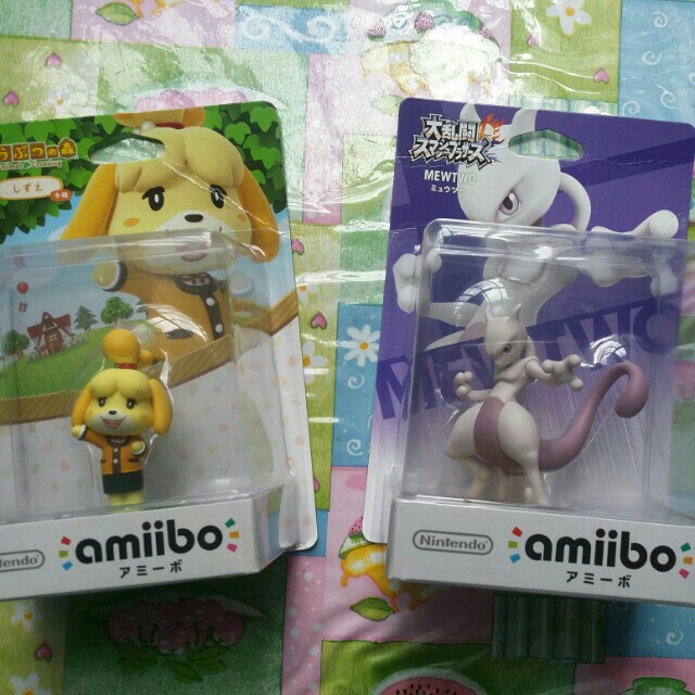 Amiibo Mewtwo Isabelle Video Gaming Video Game Consoles Others On Carousell