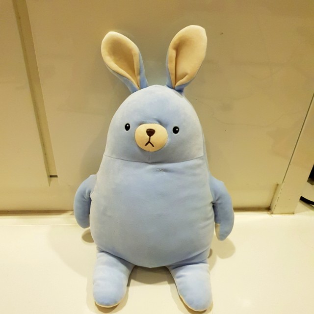  Miniso  Blue Bunny Plush  Toy Toys Games Bricks 