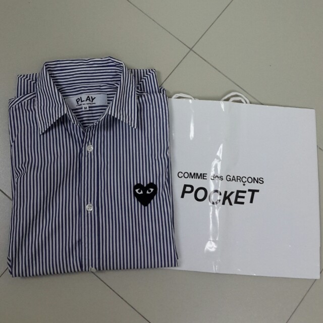cdg play womens shirt