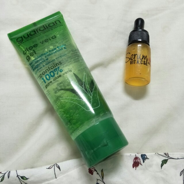 Guardian Aloe Vera Gel Serum Vit C E Health Beauty Skin Bath Body On Carousell