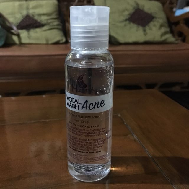 humane facial wash acne