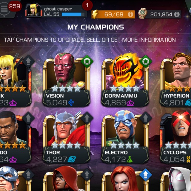 Marvel Contest of Champions MCOC account for sale, Video Gaming, Gaming