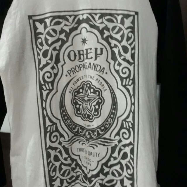 Obey Propaganda Three Quarter Shirt, Men's Fashion, Tops & Sets ...