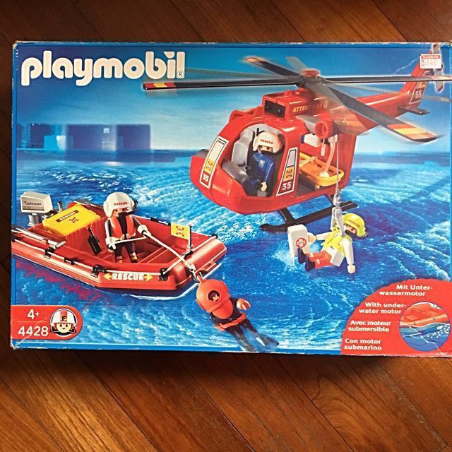 playmobil rescue boat