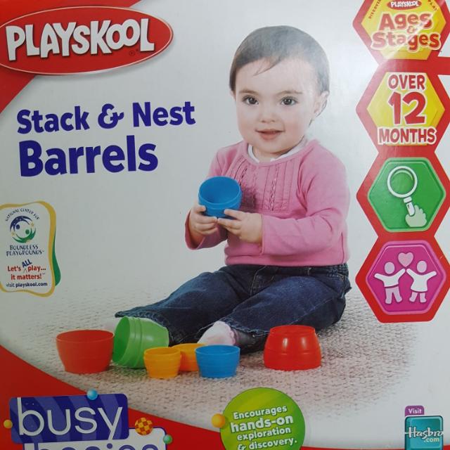 playskool stacking barrels