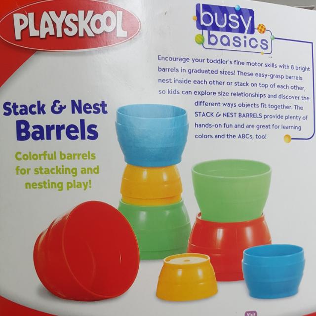 playskool stacking barrels