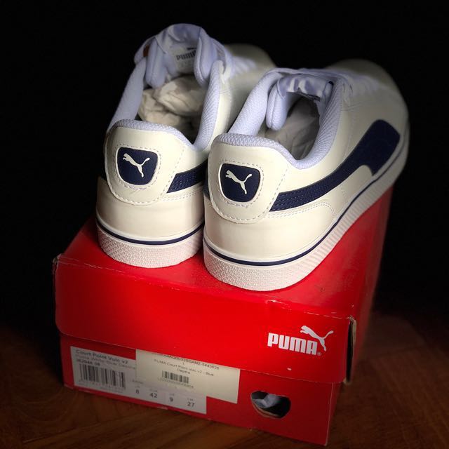 Puma men's court discount point vulc sneakers