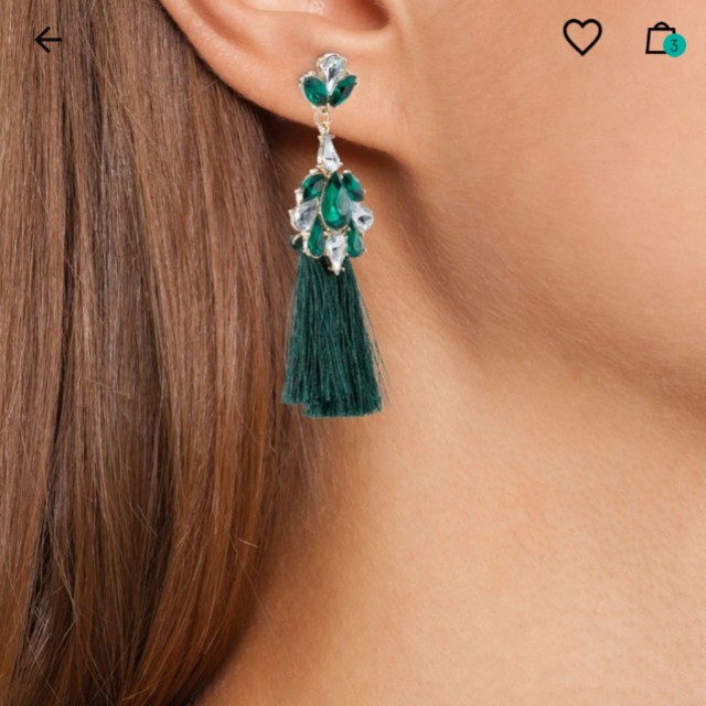 River Island Tassel Earrings Luxury Accessories on Carousell