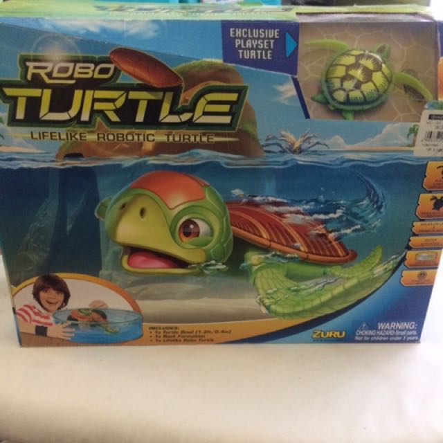 Robo turtle (Category: Infant Playtime) located in Cavite. Submitted by tessv0914 (Listing ID 150270434, Image 2). Description: Used only once Good as new Mall price 1200php Complete accessories with extra battery.