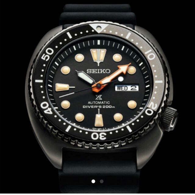 Montre Seiko Black Turtle Limited Edition 2018 – Full Set Avec Boîte/papiers, Automatique, Occasion