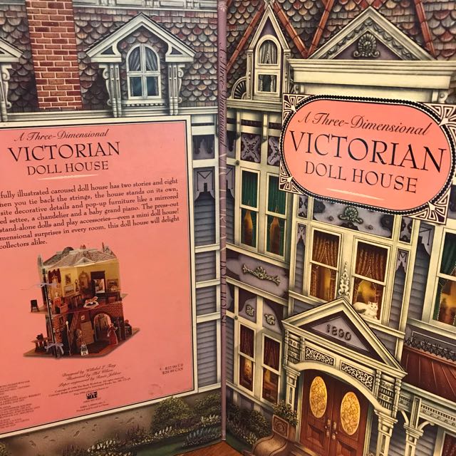 Victorian Paper Doll House Toys Games Bricks Figurines On