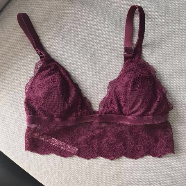 Chantilly lace long line bralette clearance