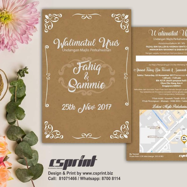Wedding Card Design And Printing Bulletin Board Preorders On Carousell