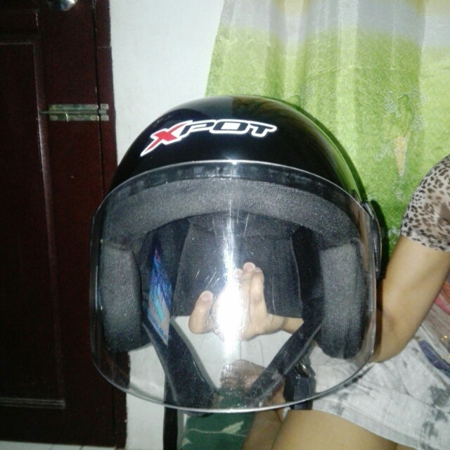 Xpot half face helmet, Motorbikes on Carousell
