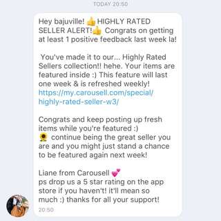 THANK YOU AGAIN CAROUSELL!☺️♥️
