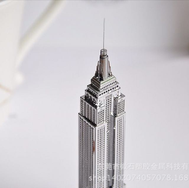 3D Metal Model Empire State Building, Hobbies & Toys, Toys & Games on