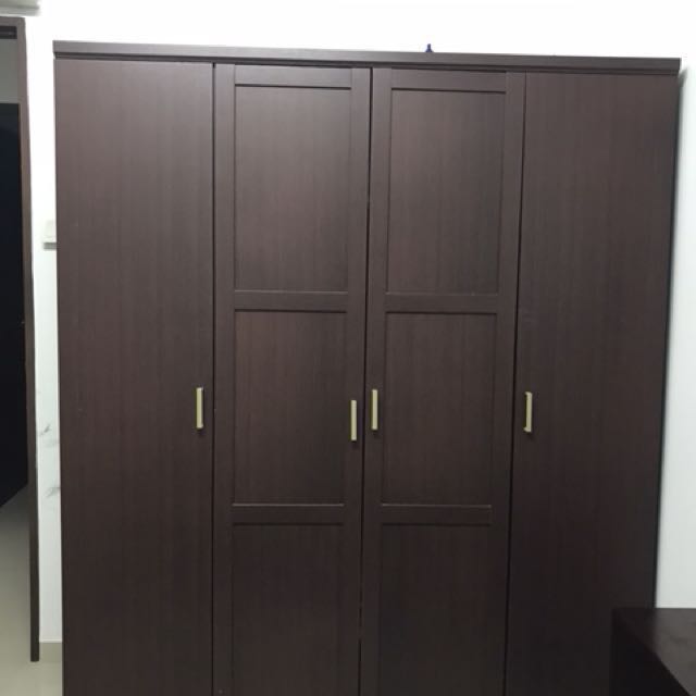 4 Door Wardrobe For Sale Relocating To India Furniture Shelves