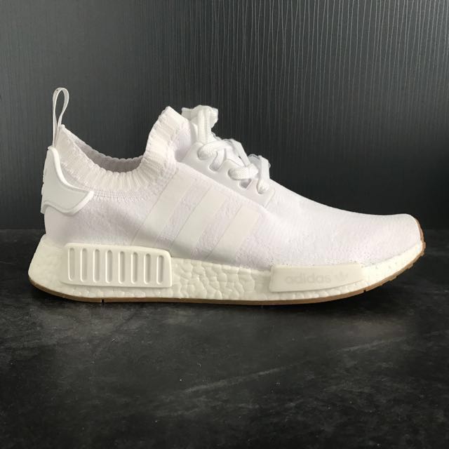 Adidas nmd r1 top white gum (2018)