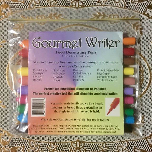 Americolor Gourmet Writer Pen Set 10 Colored Pens Food