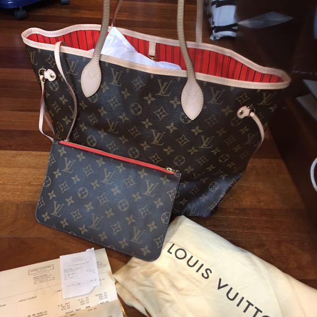 Louis Vuitton Neverfull MM Monogram Cherry M41177 Handbag,  price  tracker / tracking,  price history charts,  price watches,   price drop alerts