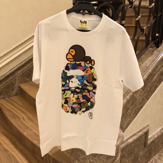 Multicolor bape shirt online