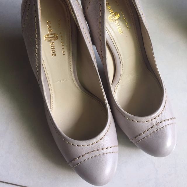 grey thick heels