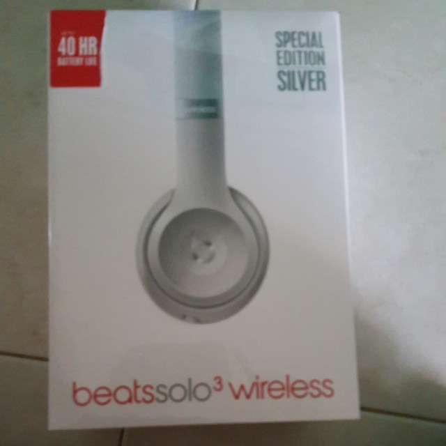 beats solo 3 wireless special edition silver
