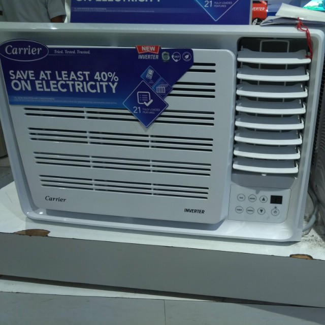 Carrier Window Type Inverter Aircon 2hp Wcarh019eev Home Furniture Home Appliances Other Kitchen Appliances On Carousell