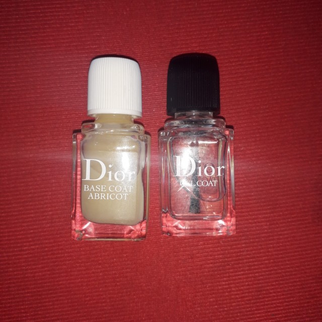 Dior Gel coat & Dior Base coat Abricot, Beauty & Personal Care