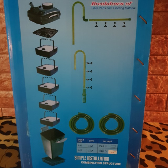 External Filter - Jebo 829, Pet Supplies, Homes & Other Pet Accessories ...