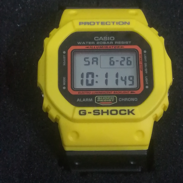 G shock dw5600tb top