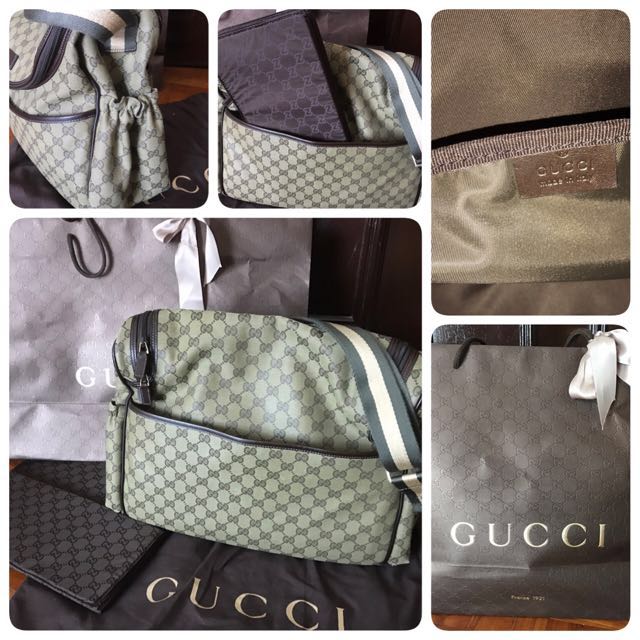 Gucci Diaper Bag, Luxury, Bags & Wallets on Carousell