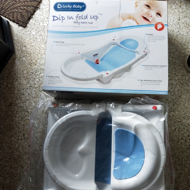Luckybaby baby fold up bath tub, Babies & Kids, Babies & Kids Fashion
