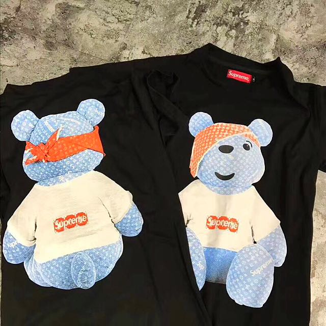 supreme lv bear t shirt