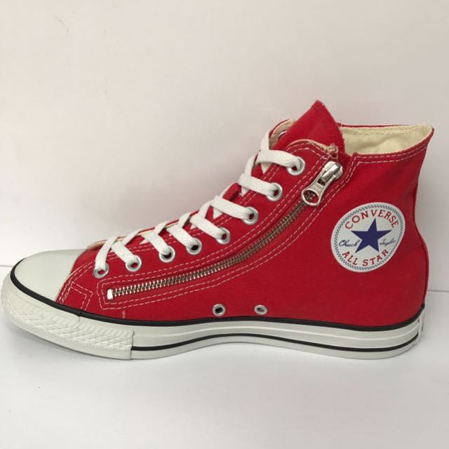 CONVERSE CT DOUBLE ZIP HI RED, Men's Fashion, Footwear on Carousell