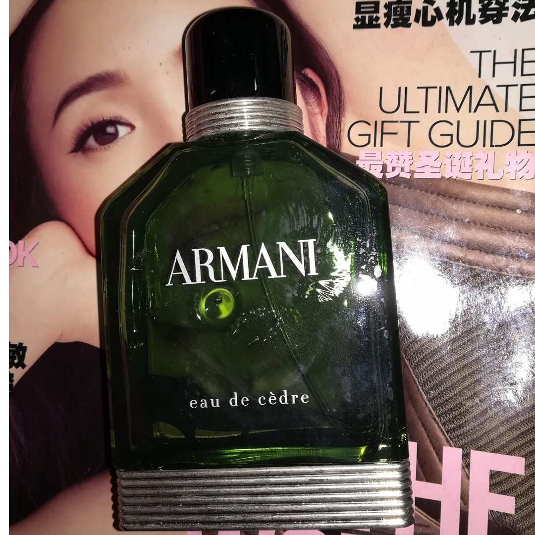 eau cedre armani