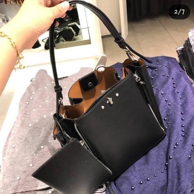 Zara double outlet zip bag