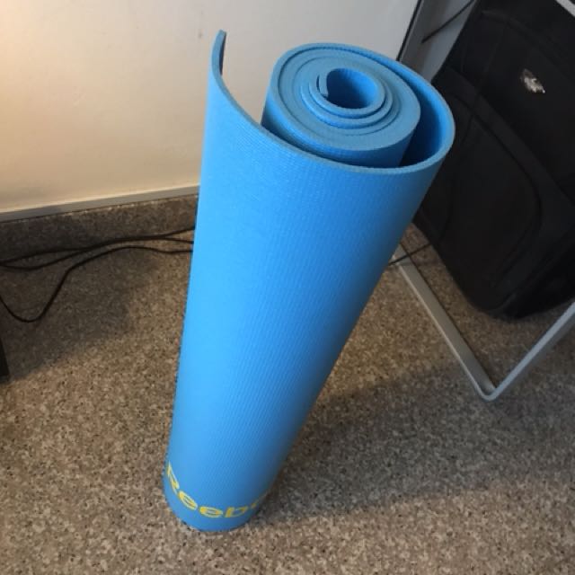 reebok blue yoga mat