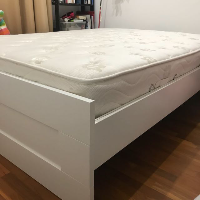 Simmons Mattress With Ikea Bed Frame Furniture Beds Mattresses On Carou - Ikea Bed Frame Box Spring Simmons Mattress With Ikea Bed Frame Furniture Beds Mattresses On Carou - Ikea Bed Frame Box Spring