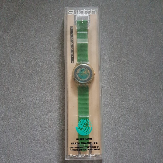 Swatch Special Edition Un Earth Summit 1992 Luxury Watches On Carousell Swatch Special Edition Un Earth Summit 1992 Luxury Watches On Carousell