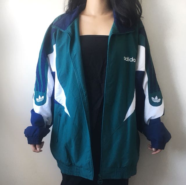 oversized adidas windbreaker