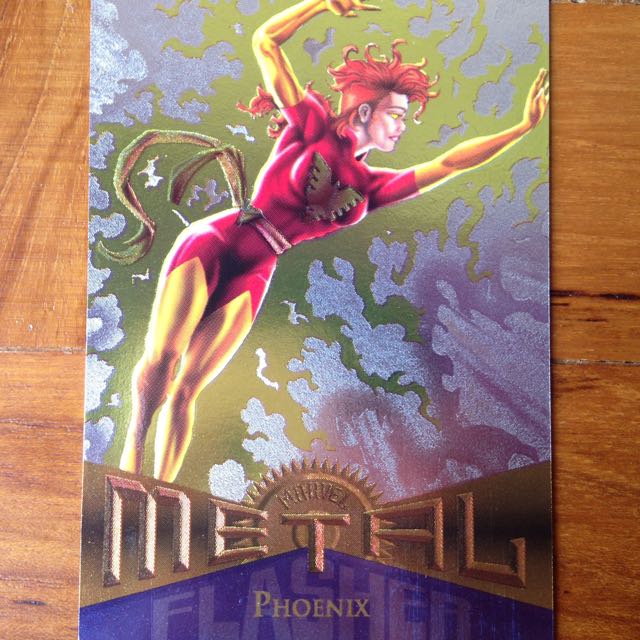 1995MARVEL METAL SILVER FLASHERS PHOENIX