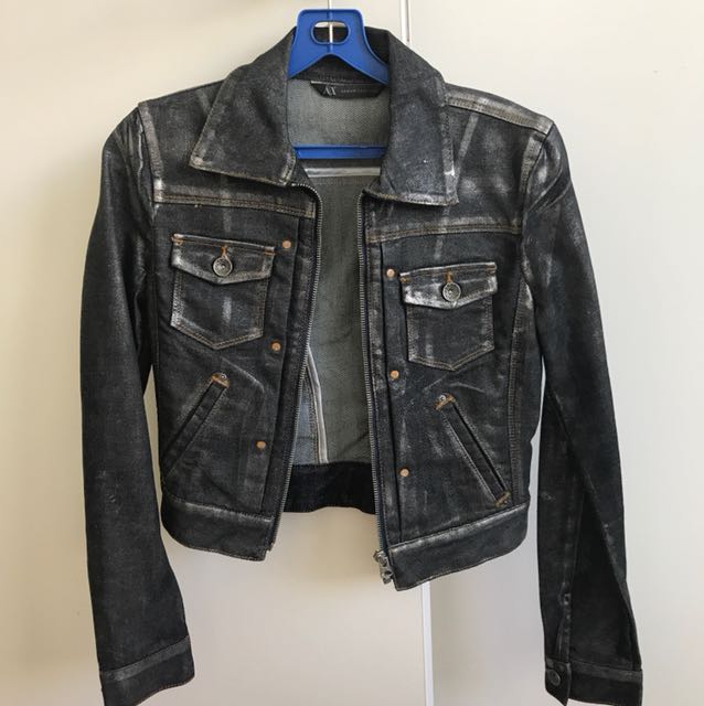 armani denim jacket ladies