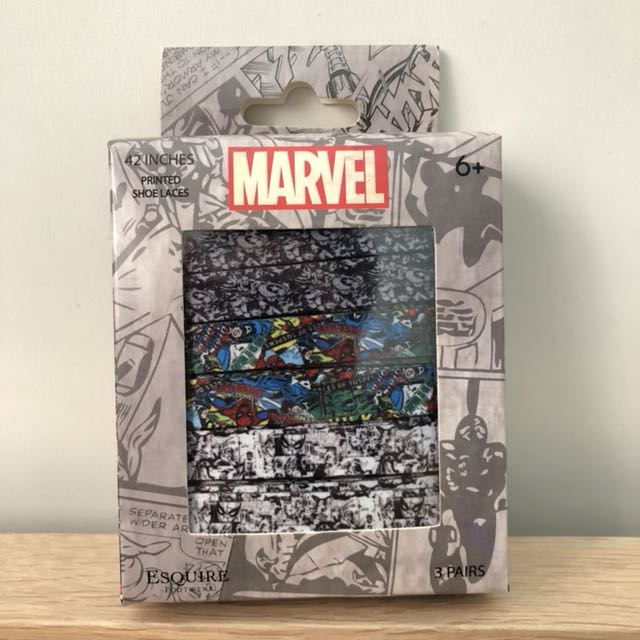 Authentic Marvel Comic s themed shoelaces