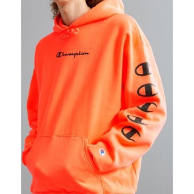 champion repeat eco hoodie orange